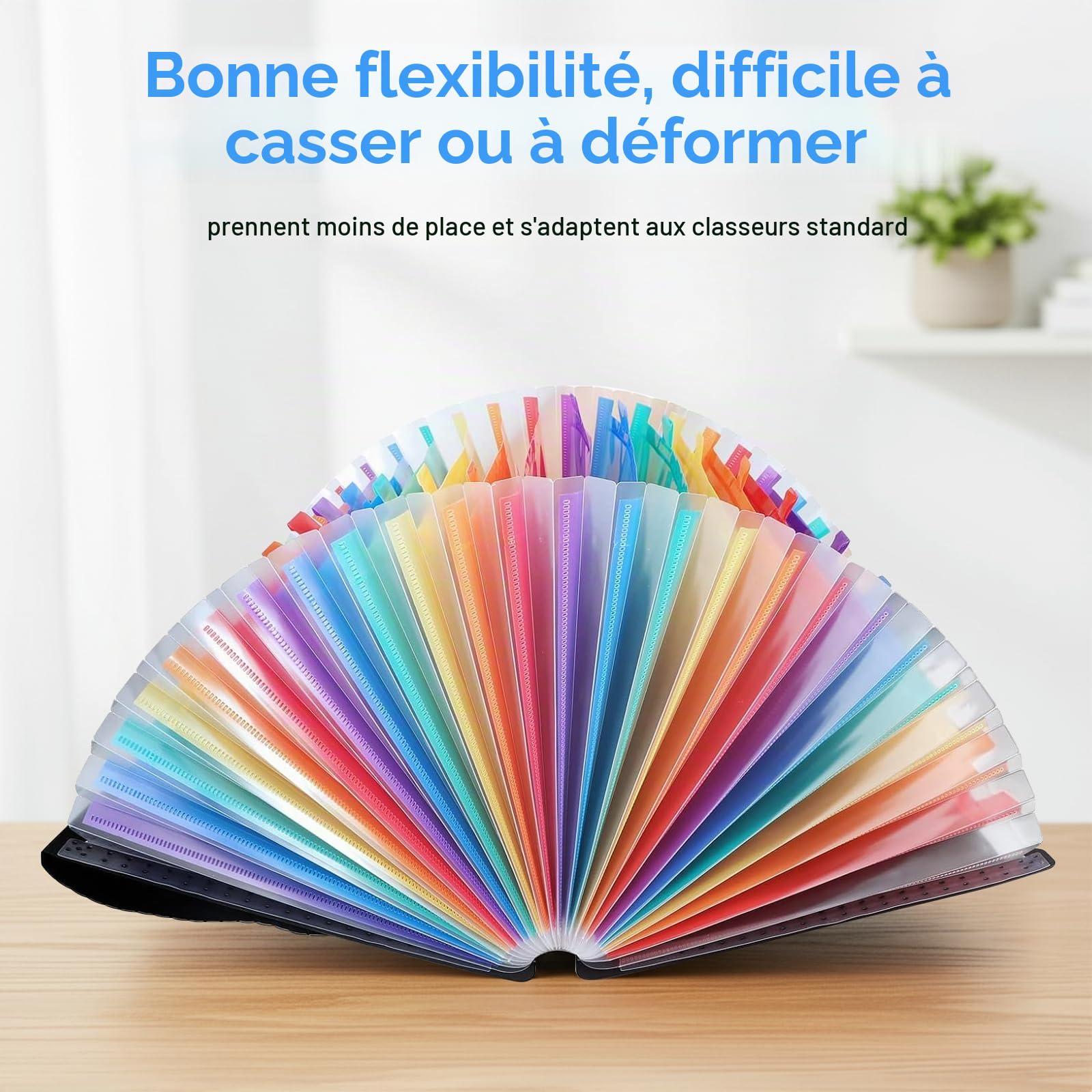 Organiseur de documents extensible à 37 poches A4 - Dossier de classement portable en accordéon pour factures, papiers, école, bureau