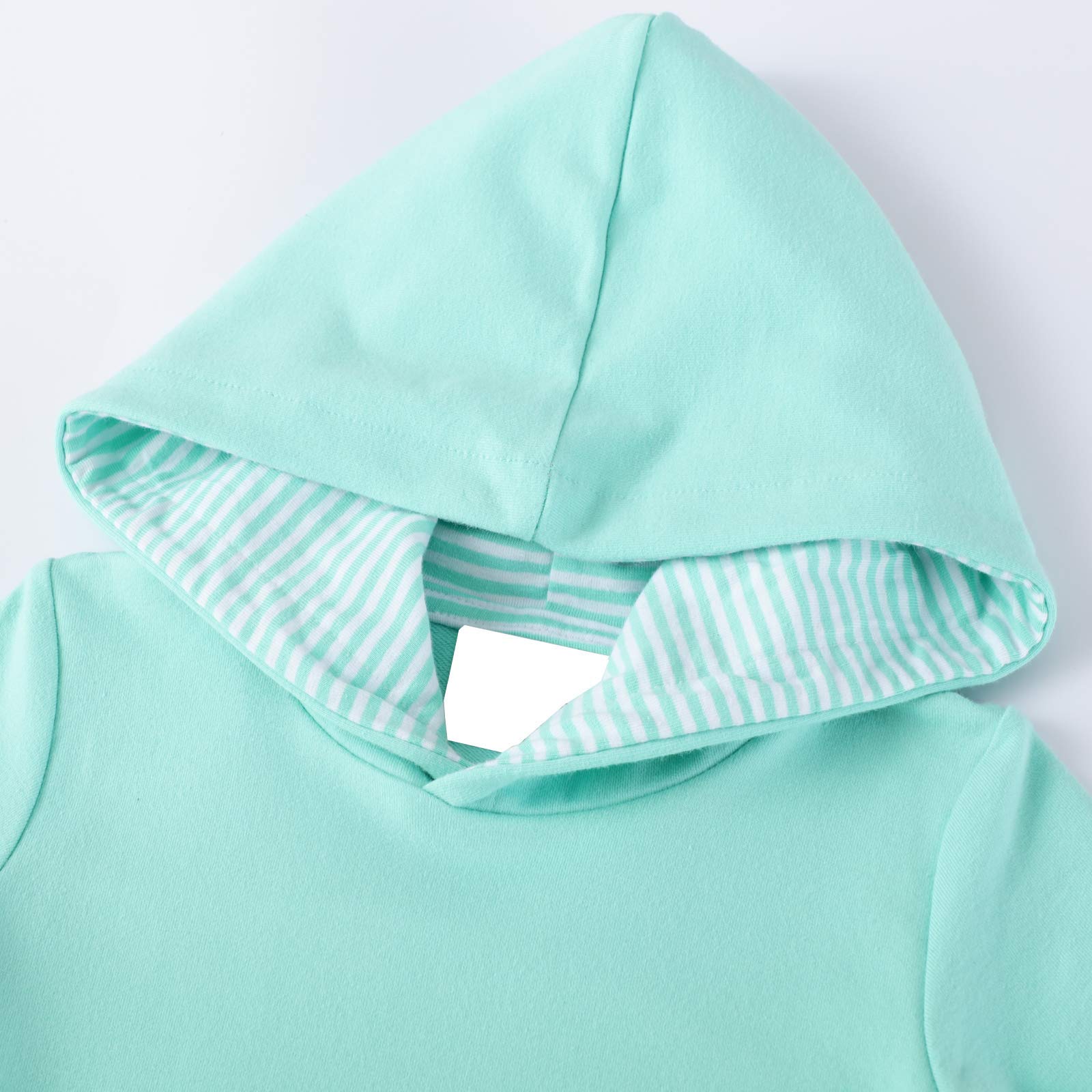 JinBei Vestidos con Capucha Niñas Largo Túnica Pullover Tops Manga Larga Algodón Suéter Casual Otoño Sudadera con Capucha 2 3 4 5 6 7 años