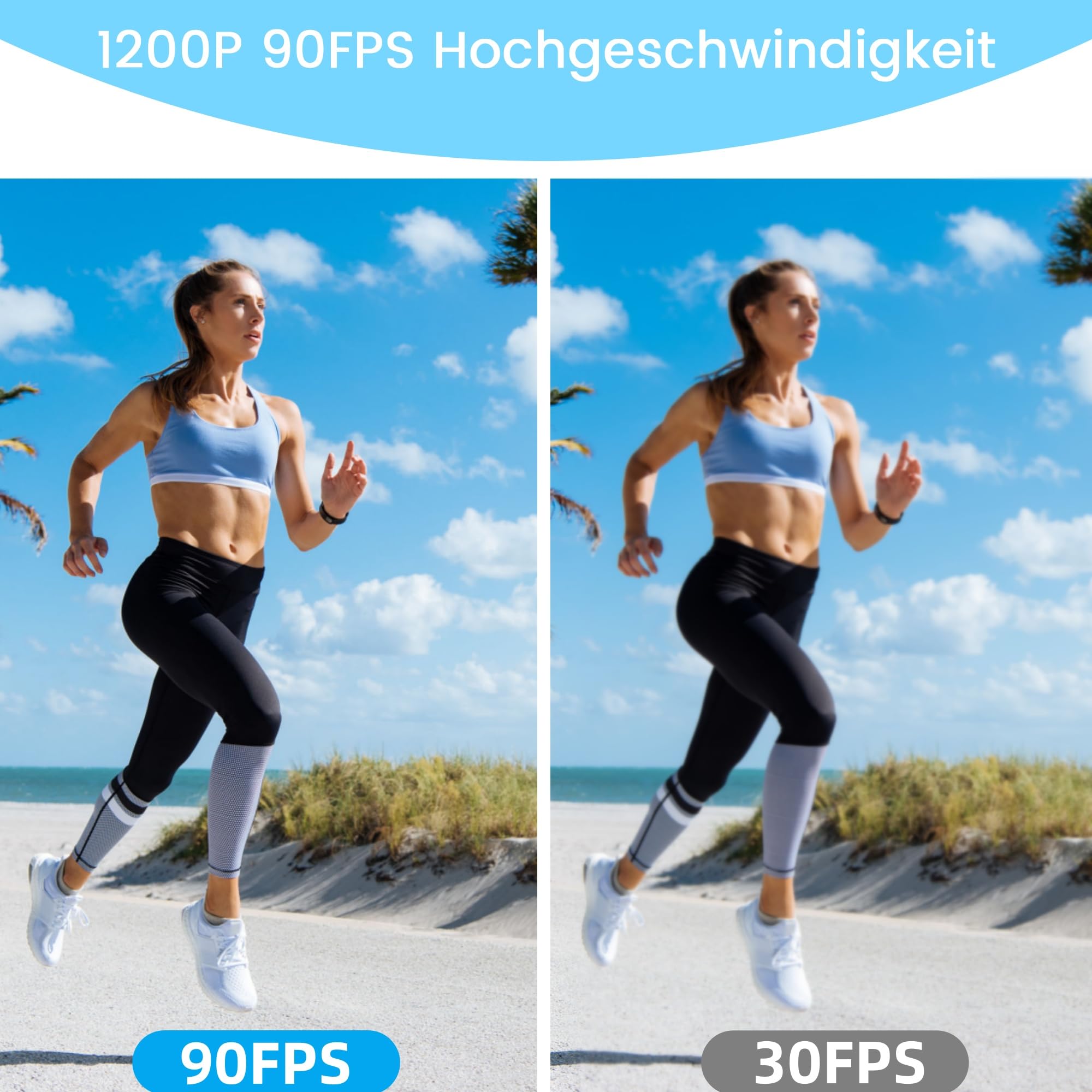 Hochgeschwindigkeits Kamera Globalverschluss 126° Weitwinkel | 1200P 90 FPS, 2MP 126°Weitwinkel, Lightburn Kamera, für Golfschwung & Motion Capture, kompatibel mit PC, Laptop, Raspberry Pi
