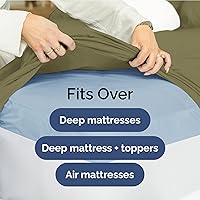 Vista 557 de Extra Deep Pocket Split King Sheets - 5 Piece Breathable & Cooling Bed Sheets - Hotel Luxury Bed Sheet Set - Soft, Wrinkle Free & Comfy - Easily