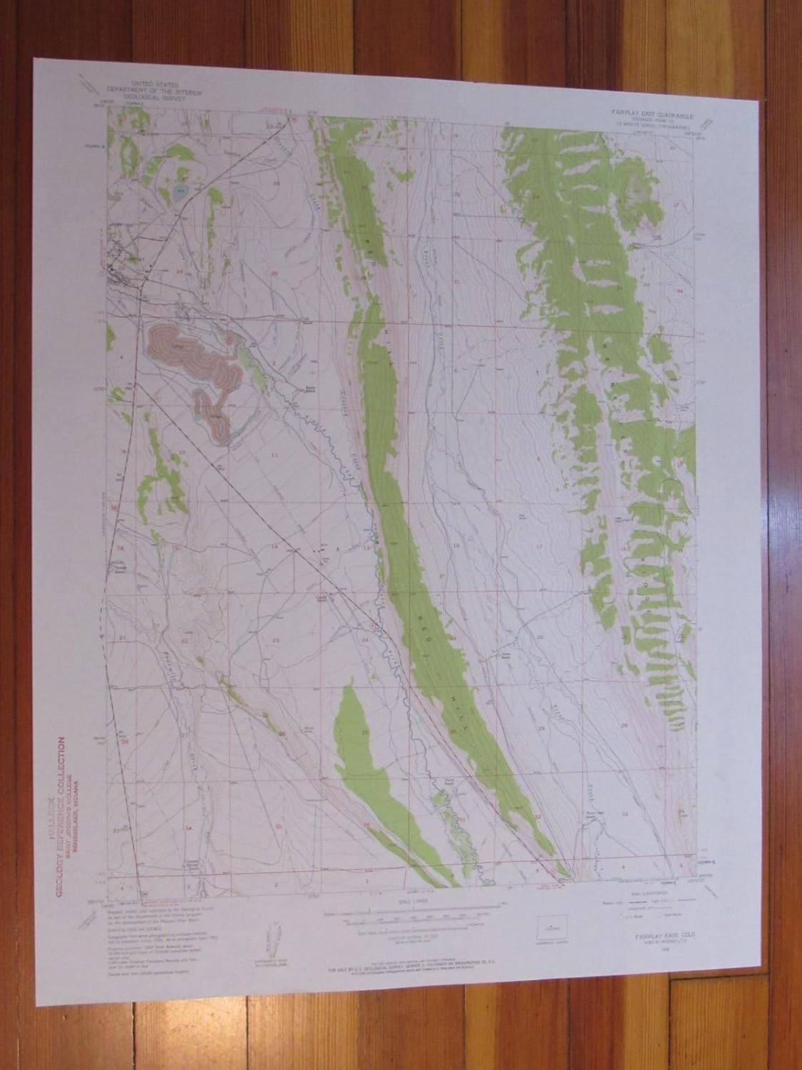 Fairplay East Colorado 1957 Original Vintage USGS Topo Map