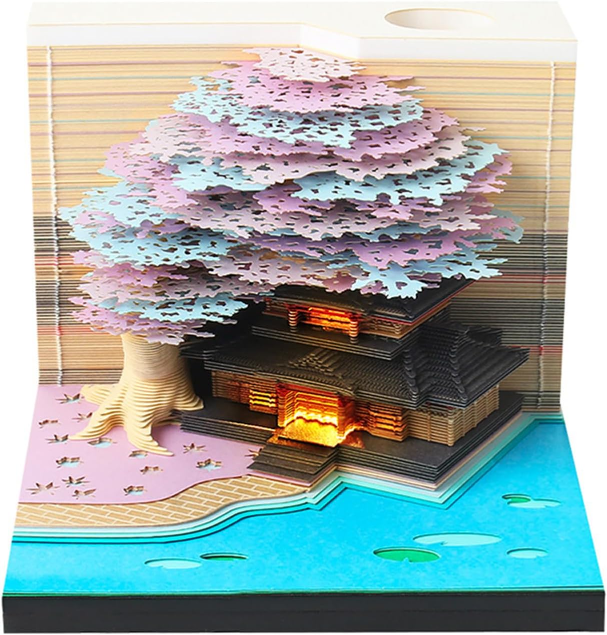 Amazon com : Time Piece Calendar 2025 Desk Calendar with LED Light 3D