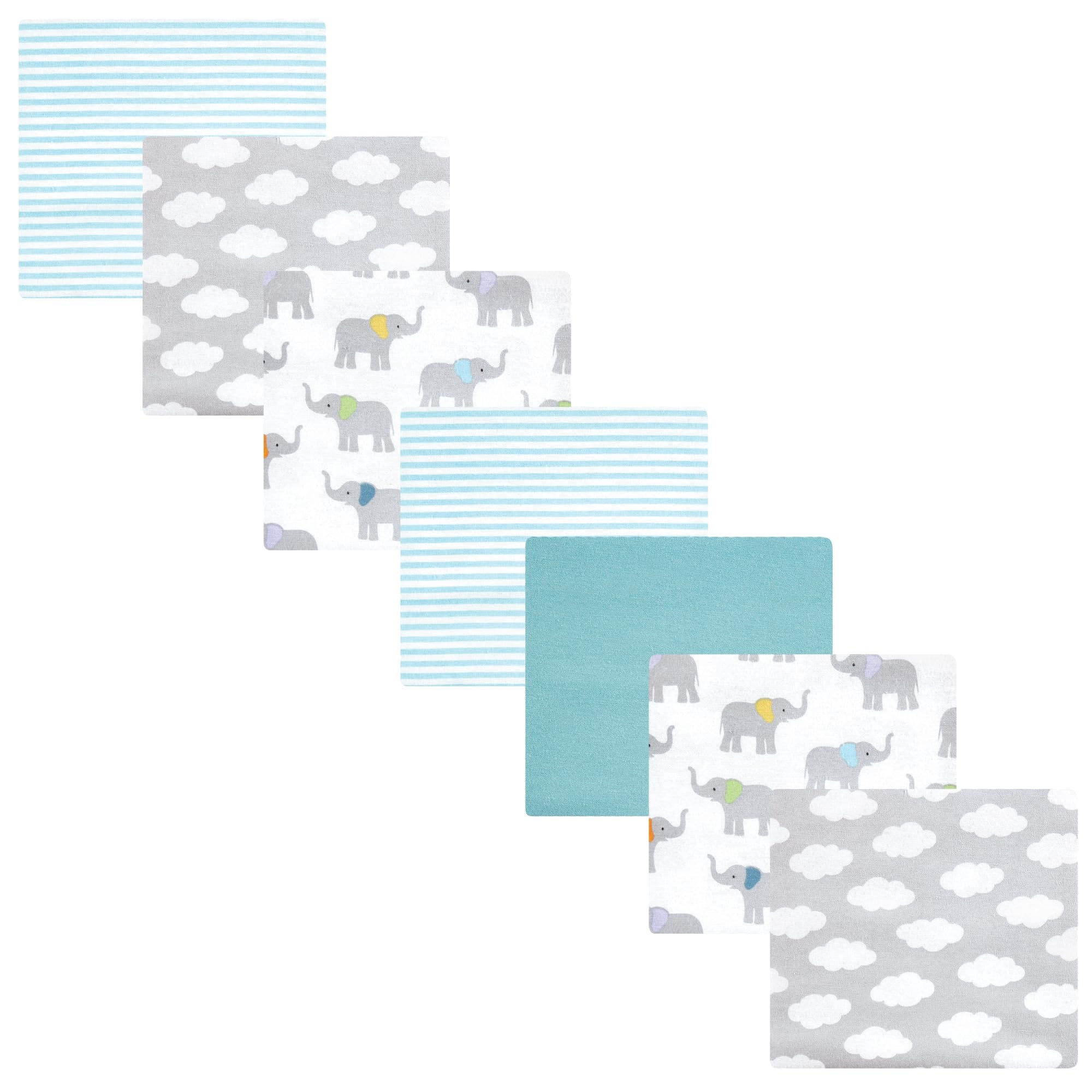 Luvable Friends Little Treasure Flannel Receiving Blankets 7pk