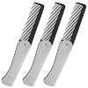 Stainless Steel Folding Comb - Hair and Beard Comb with Cover for Men - Ideal for Grooming, Detangling, and Styling