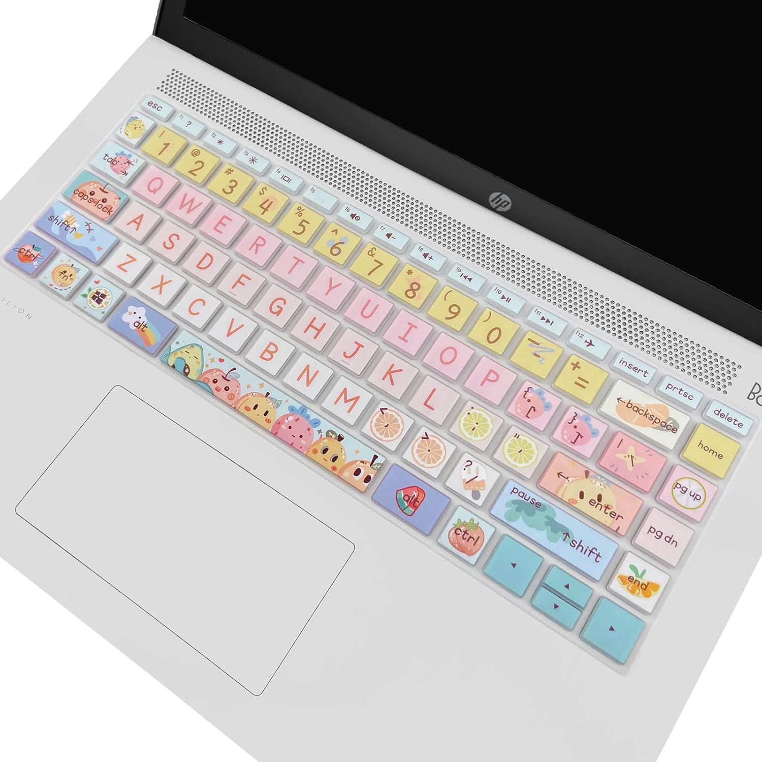 Protector de Teclado para HP 14" Laptop 2020-2018, Cute Fruits