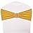 Maiangel Spandex Chair Sashes Bands 100PCS Stretch Chair Ties Bows with Buckle Slider for Wedding Party Banquet Decoration (Marigold)