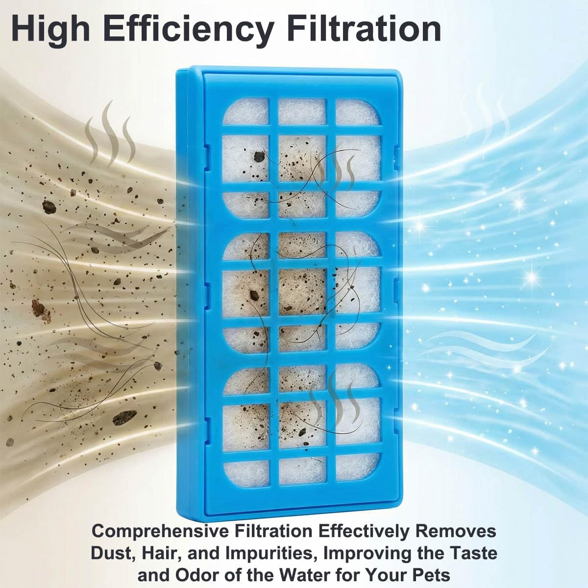 Filter für Cat Mates Filter für Cat & Dog Mate Brunnen Pet Fountains Wasserfilter Katzenbrunnen Filter Wasserreinigungsfilter für Hundebrunnen (18 Pack)