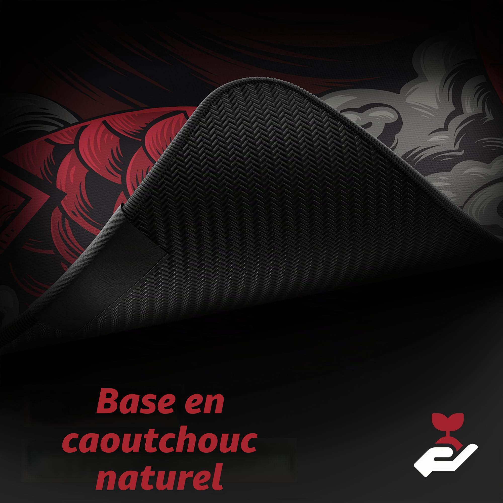 Hystar Tapis de souris de jeu étendu | 5 mm d'épaisseur, surface imperméable, tissu polyester lisse et base en caoutchouc naturel | Dragon mythique (XXL 91,4 x 40,6 cm)