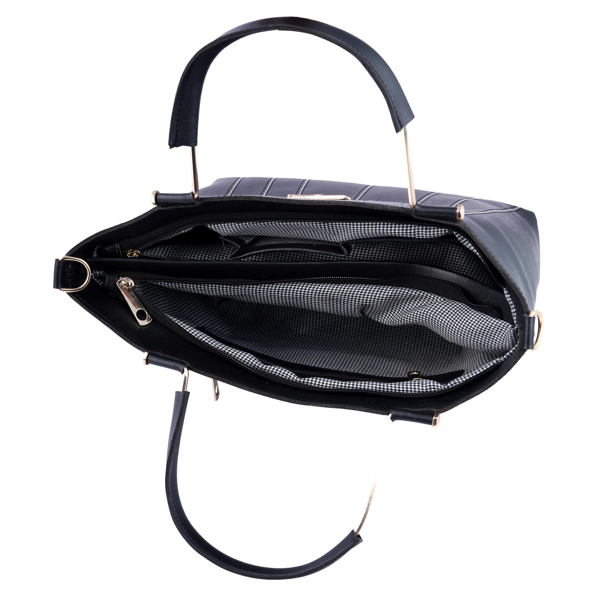 WOMEN MARKS, Women's PU Leather handbag/slingbag, with Internal Pocket, Pretty Look in Multiple Color (BLACK) 3