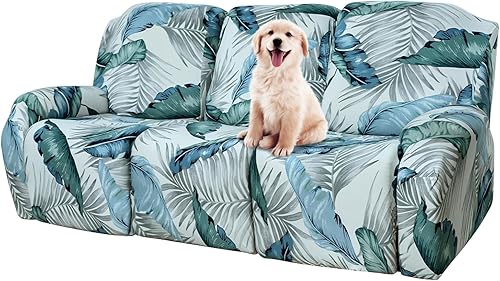 Fundas elásticas para sofá reclinable, 8 piezas, fundas para sillas reclinables grandes, fundas para sofá reclinable de 3 asientos, lavable, disponible en Yaxa Peru