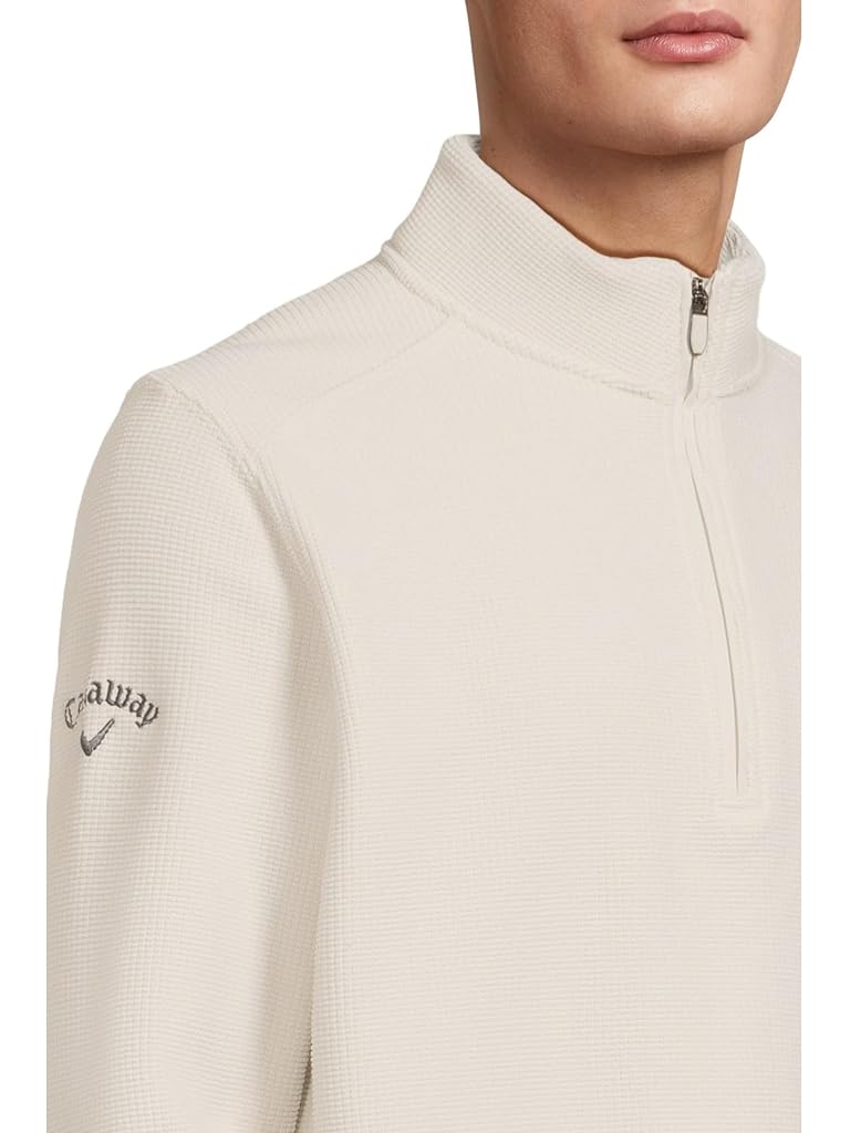 Bone Callaway Long Sleeve Waffle 1/4-zip