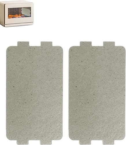 Miniatura 1 de 2 cubiertas de guía de ondas, hoja universal de placa de mica para horno de microondas, 4.606 in x 2.520 in, accesorio de repuesto para el hogar,