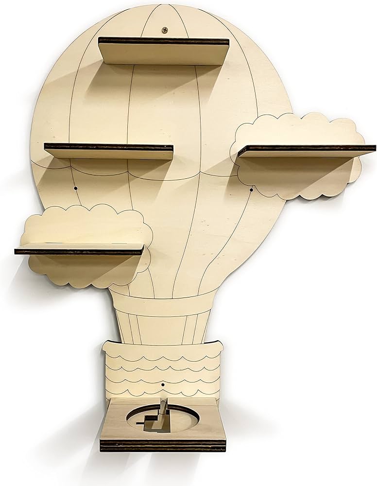 Plantilla De Pared De Globo Aerostático: Decoración Infantil Y Manualidades - España