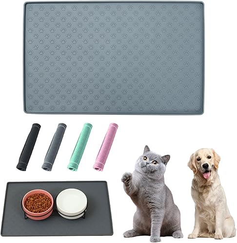 Tapete para perros para comida y agua, tapete de silicona para tazón de comida para mascotas, para alimentar a los gatos, mantel individual disponible en Yaxa Peru