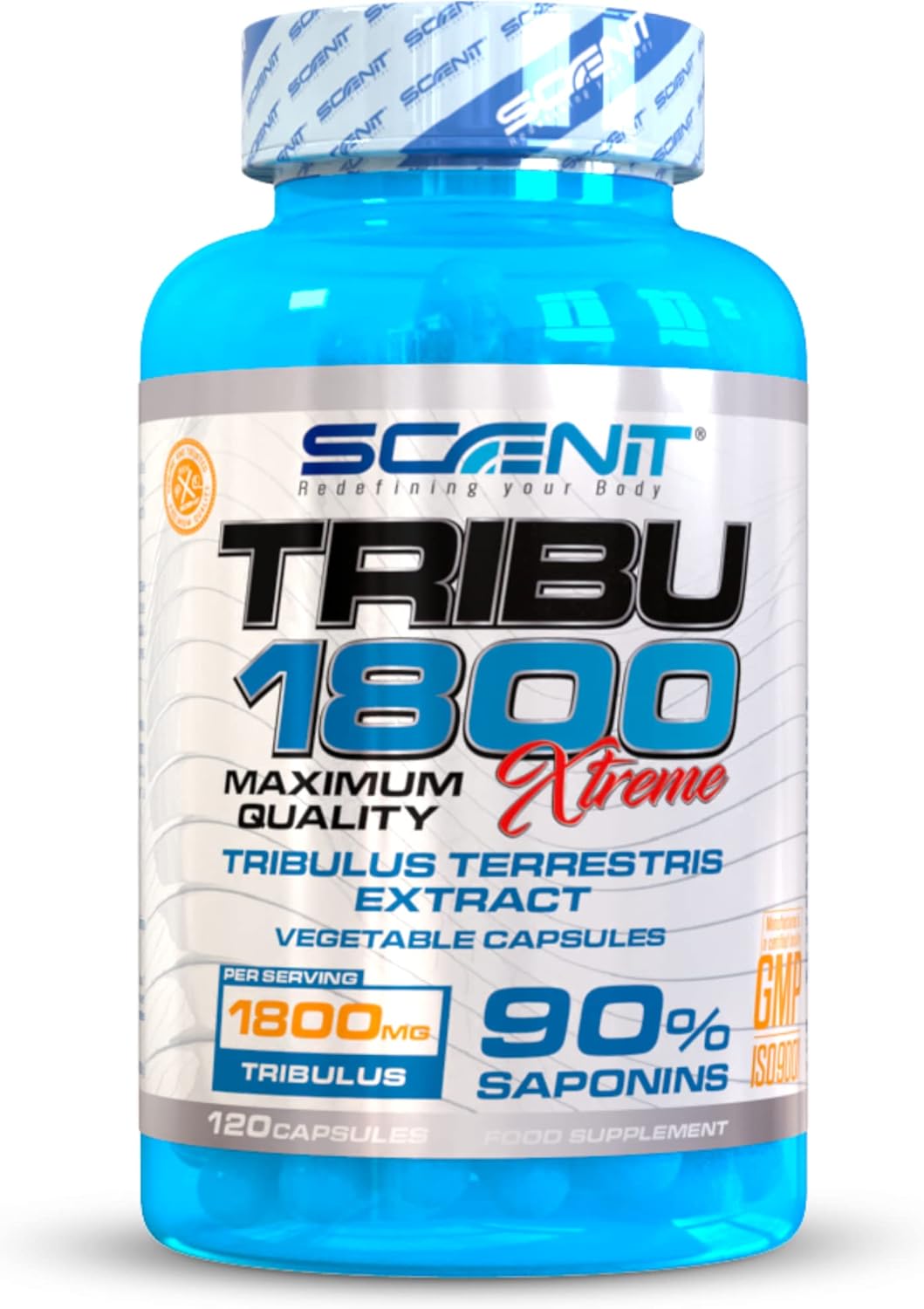 TRIBU 18001800 mg de Tribulus Terrestris par dose quotidienne avec 90
