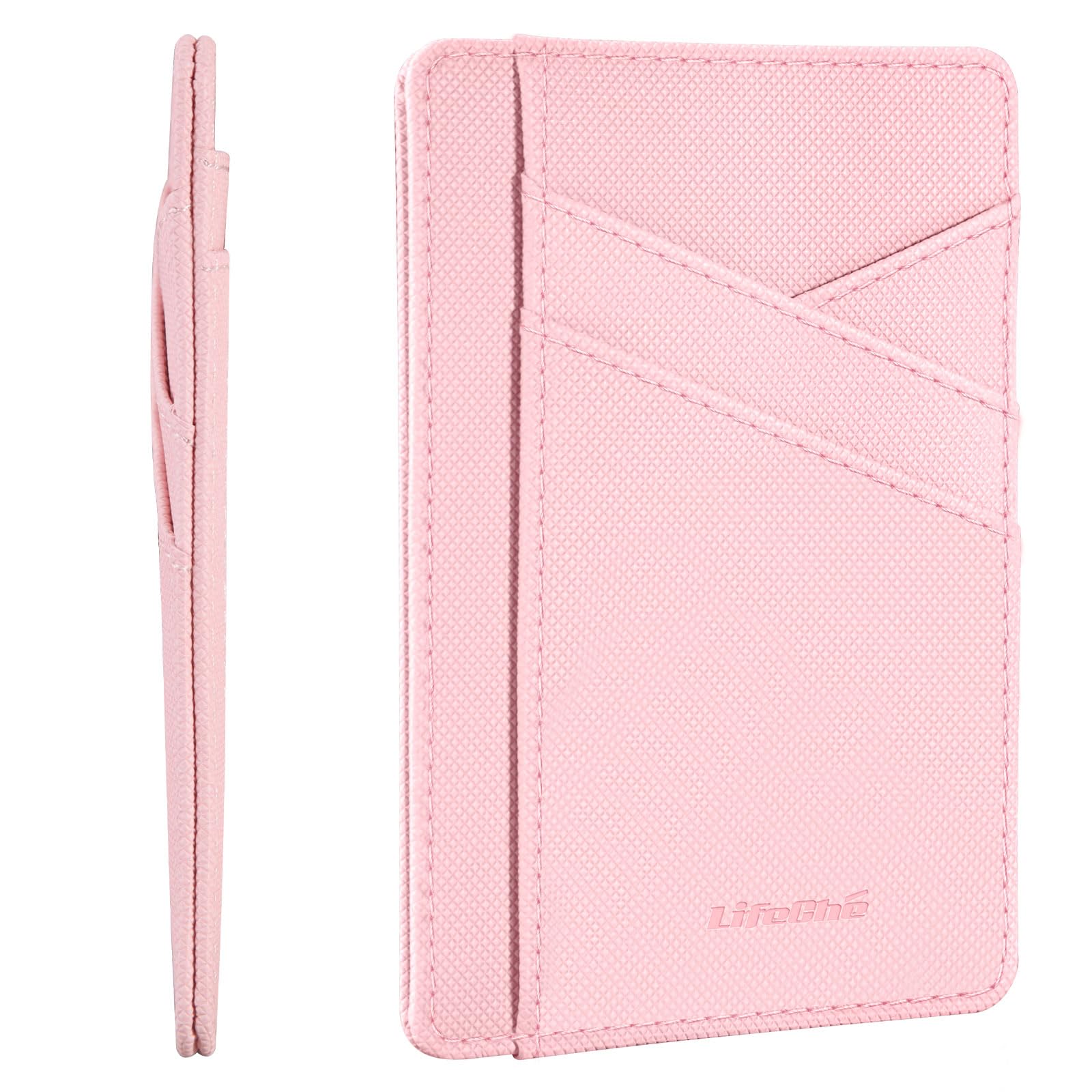 Minimalist Wallet Credit Card Holder Slim Wallet for Men Women, Soft Leather Front Pocket Wallet Small Compact Wallet Thin Card Case ID Window RFID