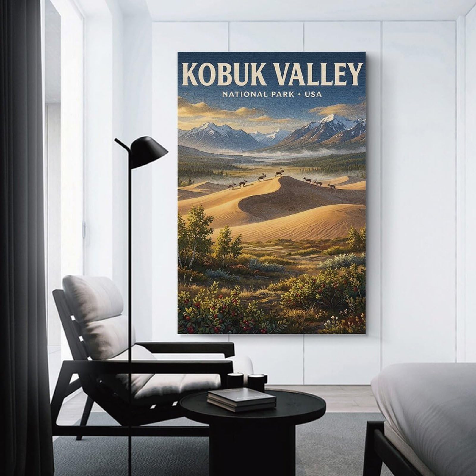 Junmoney Kobuk Valley National Park Home Decor Wall Art 08x12inch(20x30cm), for Restful Interiors, Bedrooms Or Small Rooms, Decorative Wall Art for Cosy Rooms