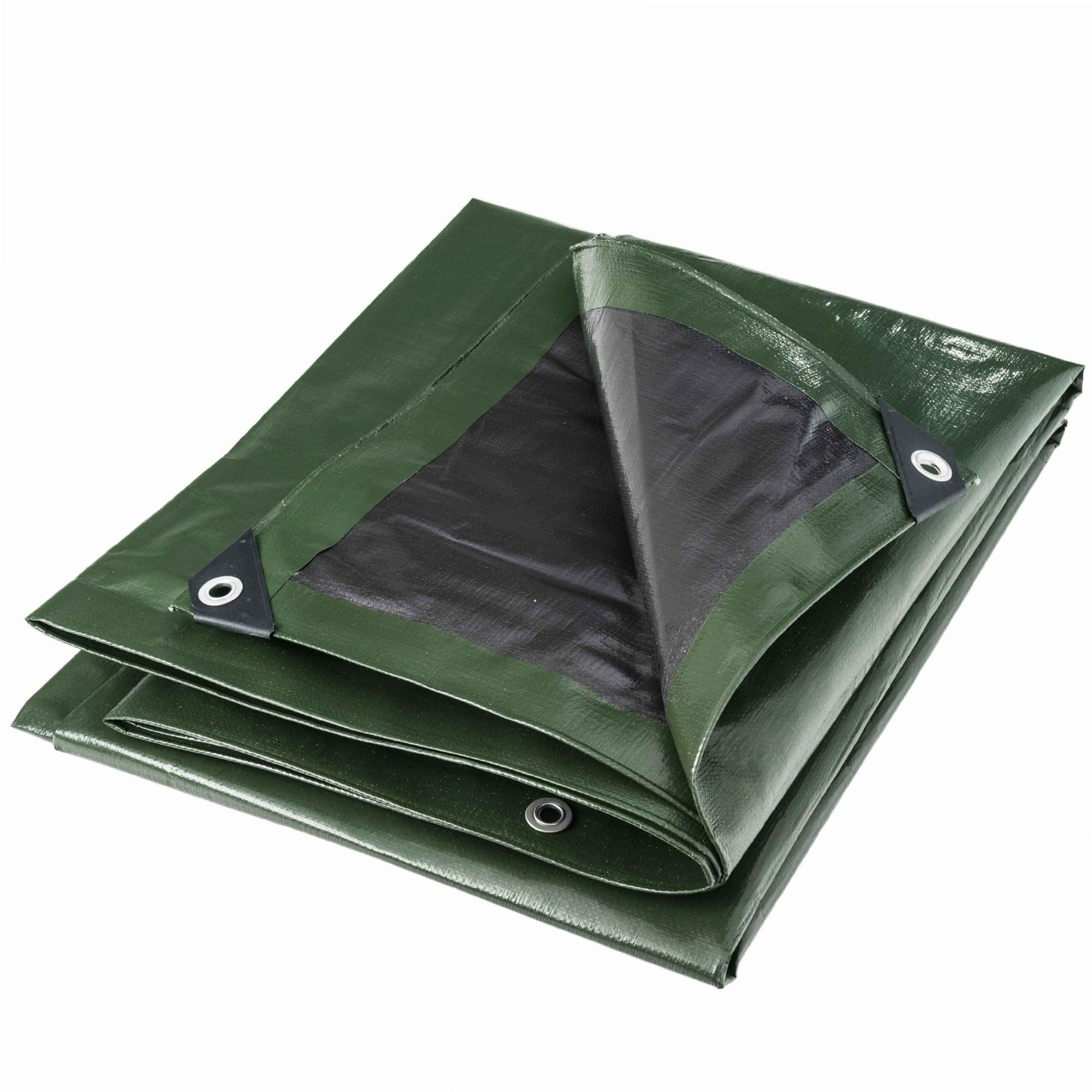 Lona impermeable WERKA PRO bicolor de 240 g/m² con ojales metálicos para máxima resistencia