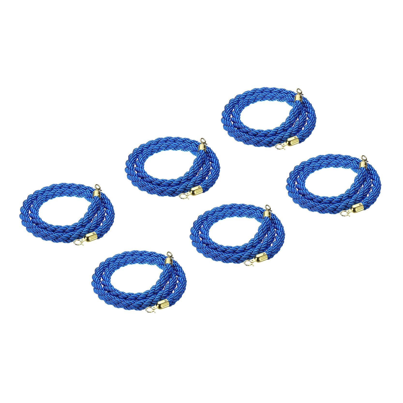 Cordes de barrière en velours haut de gamme | Lot de 6 pour gestion de foule élégante