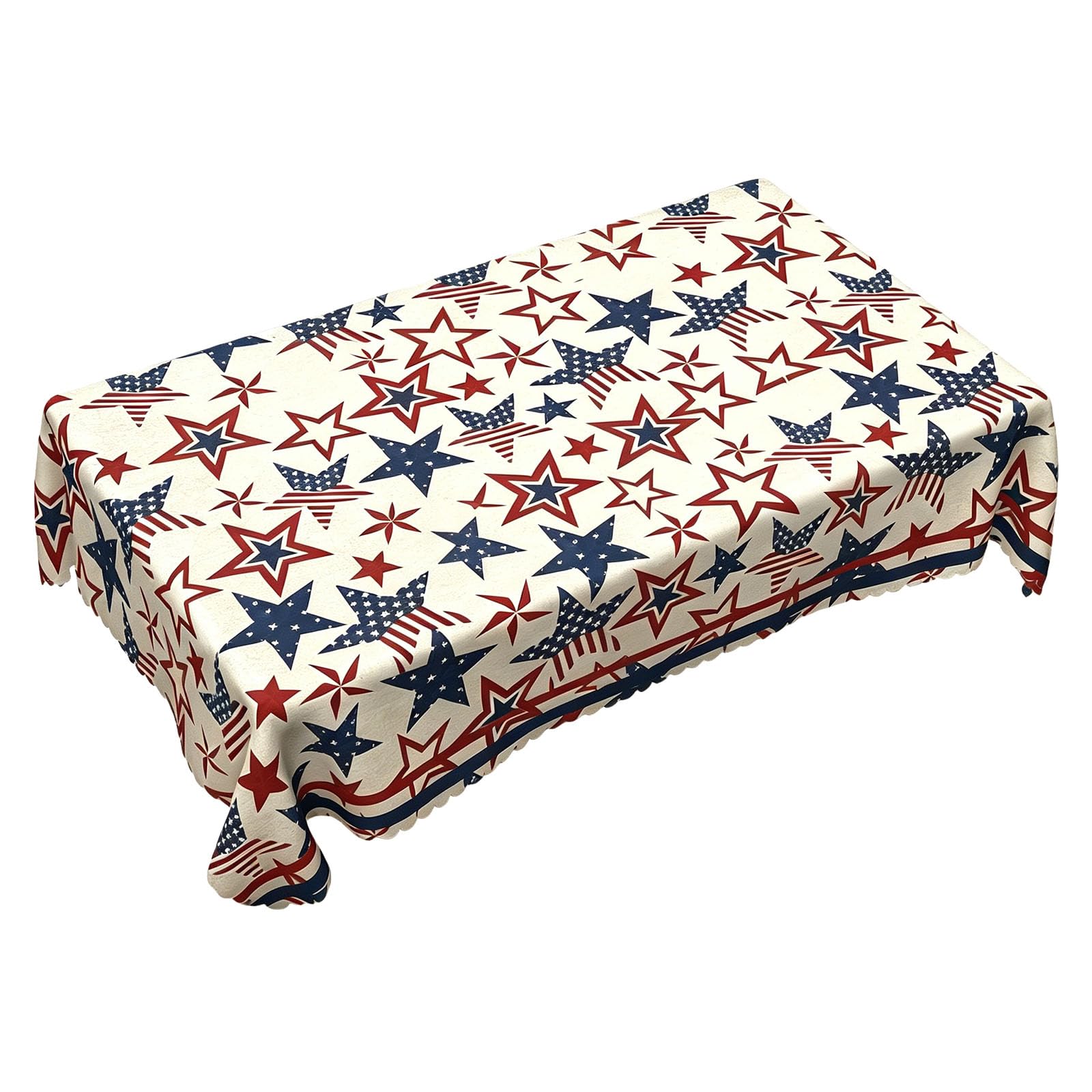 Tsophreniq Large Independence Themed Table Cover Easy to Clean for Daily Use Traditional Coffeeshop Restaurant Deck