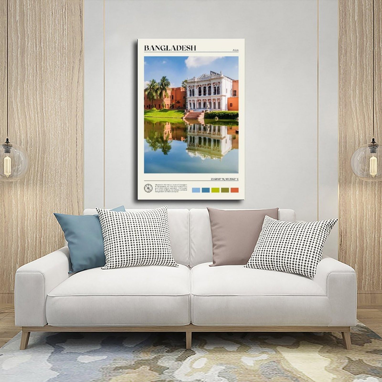 Königliches Foto, Bangladesch, Kunstdruck für Wohnzimmer, Schlafzimmer, 61 x 91,4 cm (L x B)