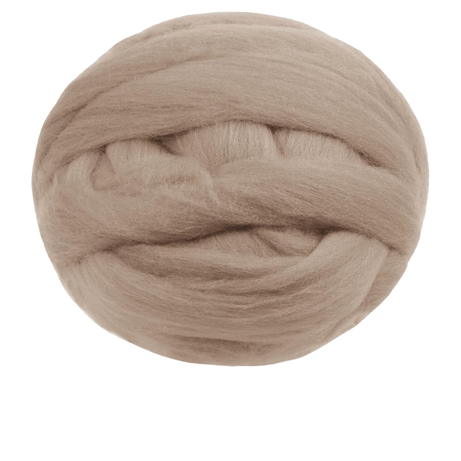 Uiopa Needle Felting Wool, 200g Felting Wool Soft Wool Roving Yarn, Apricot Wool Roving for Needle Felting, Wet Felting, Felting Projects, DIY Crafts