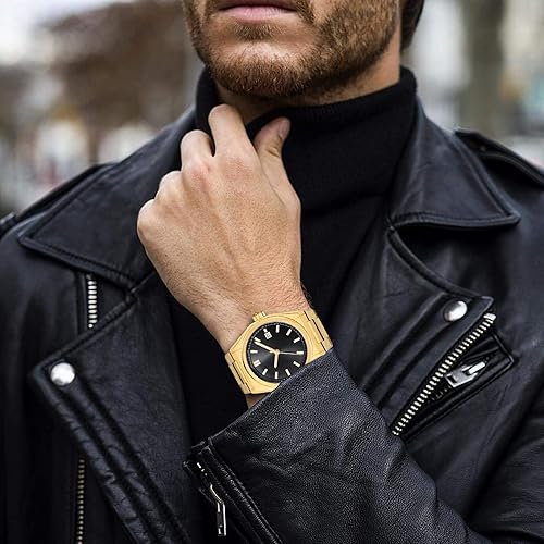 Miniatura 3 de Personalized Watch for Men, Custom Watch Engraving Gift for Husband Father & Son, Luminous Stainless Steel Quartz Engraved Men's Wrist Watches,