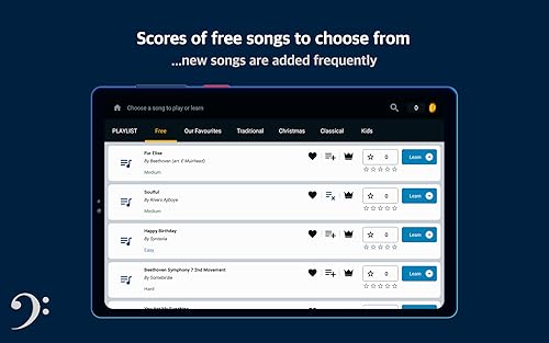 UP Piano App - Master Playing any Song on Pianos and Keyboards with your Android Devices. Record you