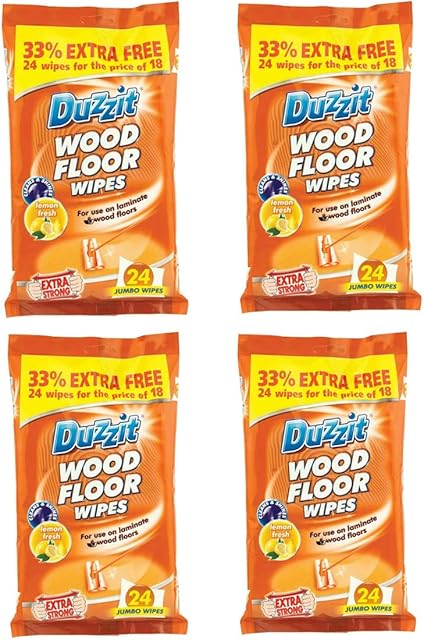 96 Laminate And Wood Floor Wipes Clean & Shine Lemon Fresh