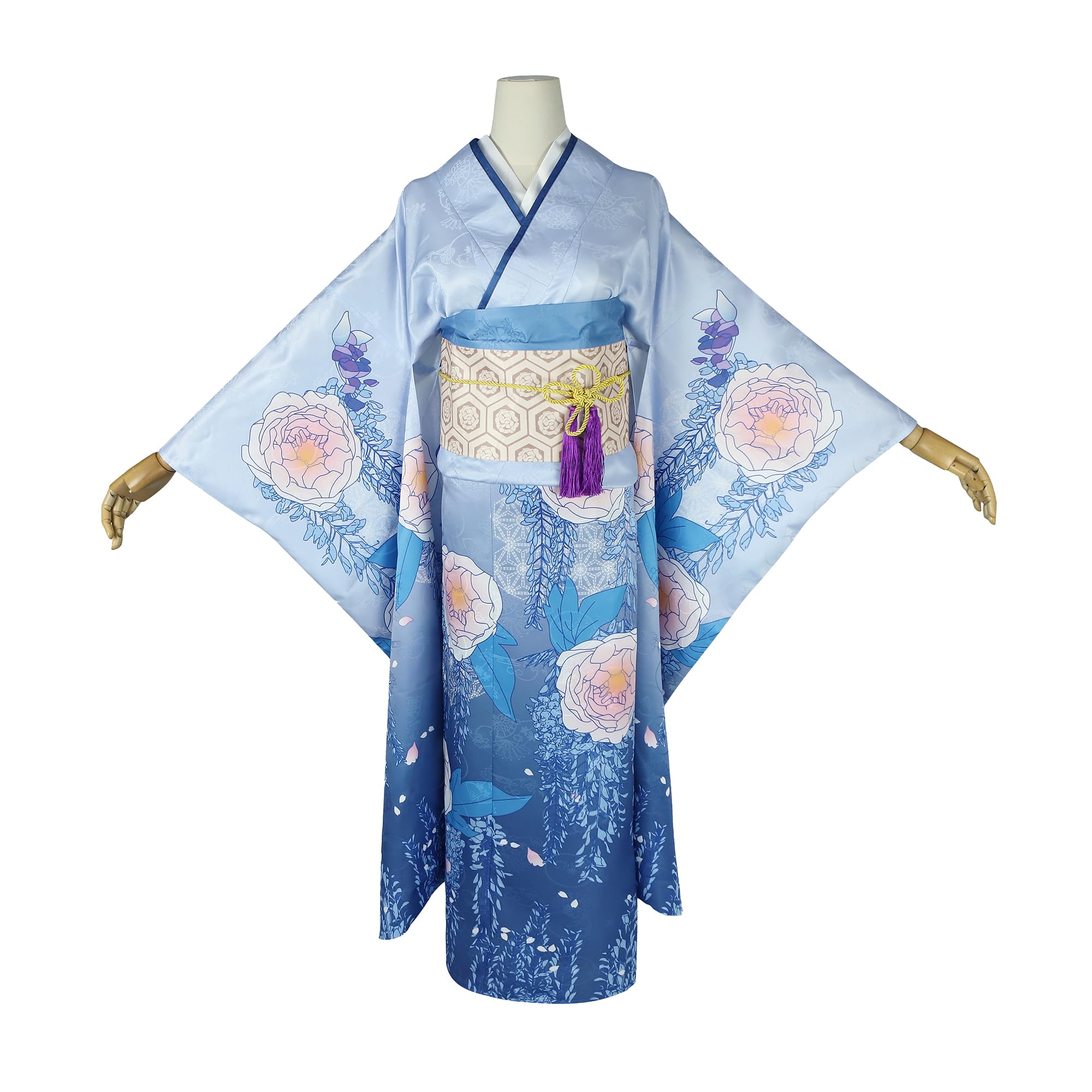 Anime Miyo Saimori Cosplay Costume Women Kimono Dress Outfit