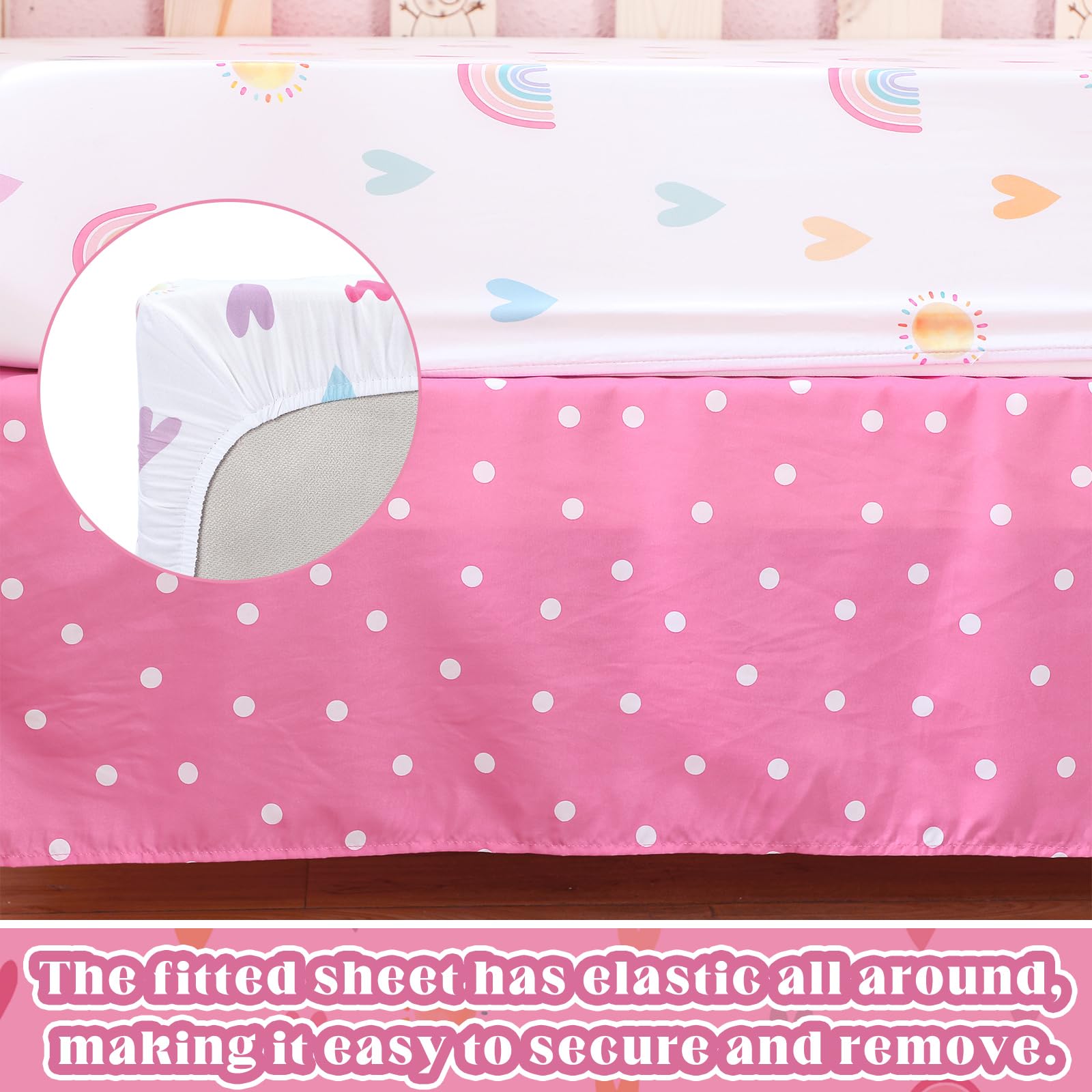 Hahafelt Juego de ropa de cama de 3 piezas para cuna de bebé, animales de safari, juego de ropa de cama para cuna, acuarela, eucalipto, animales de la selva, juego de cuna incluye edredón, sábana