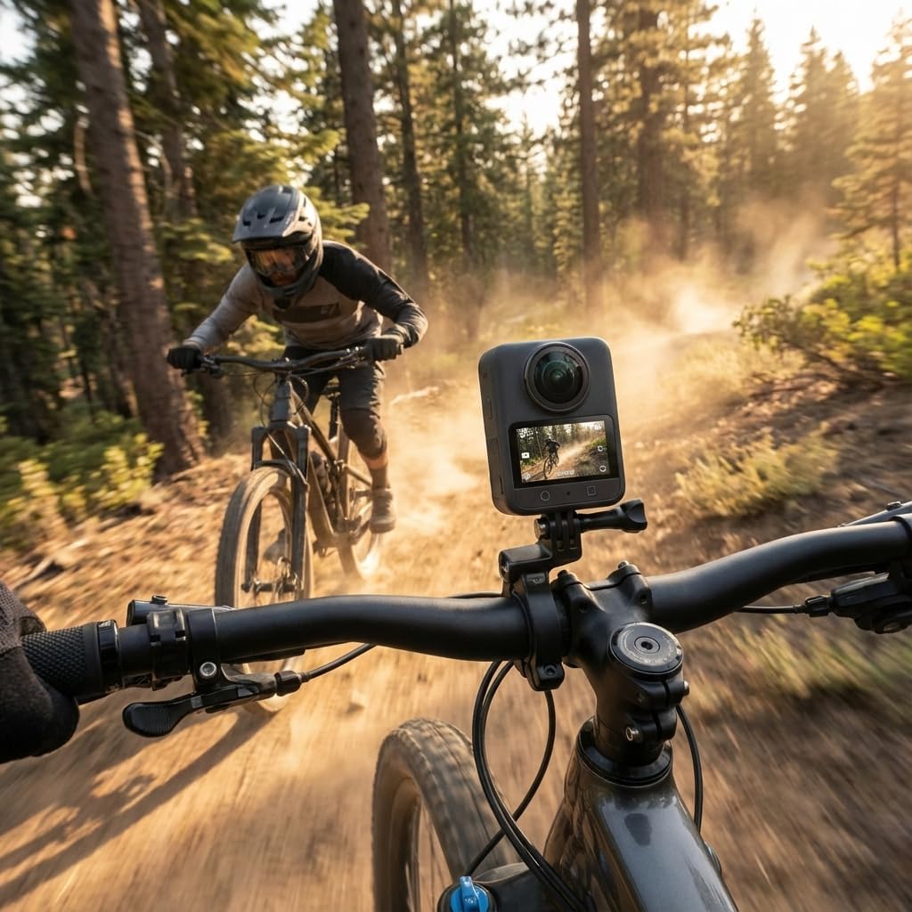 DJI Osmo 360 Action Camera Standard Combo | Waterproof Dual Lens 8K Recording | Travel Vlogging Gear for Cycling, Hiking, Surfing and Outdoor Sports (CP.OS.00000442.02) + 50-in-1 Accessory Kit + More