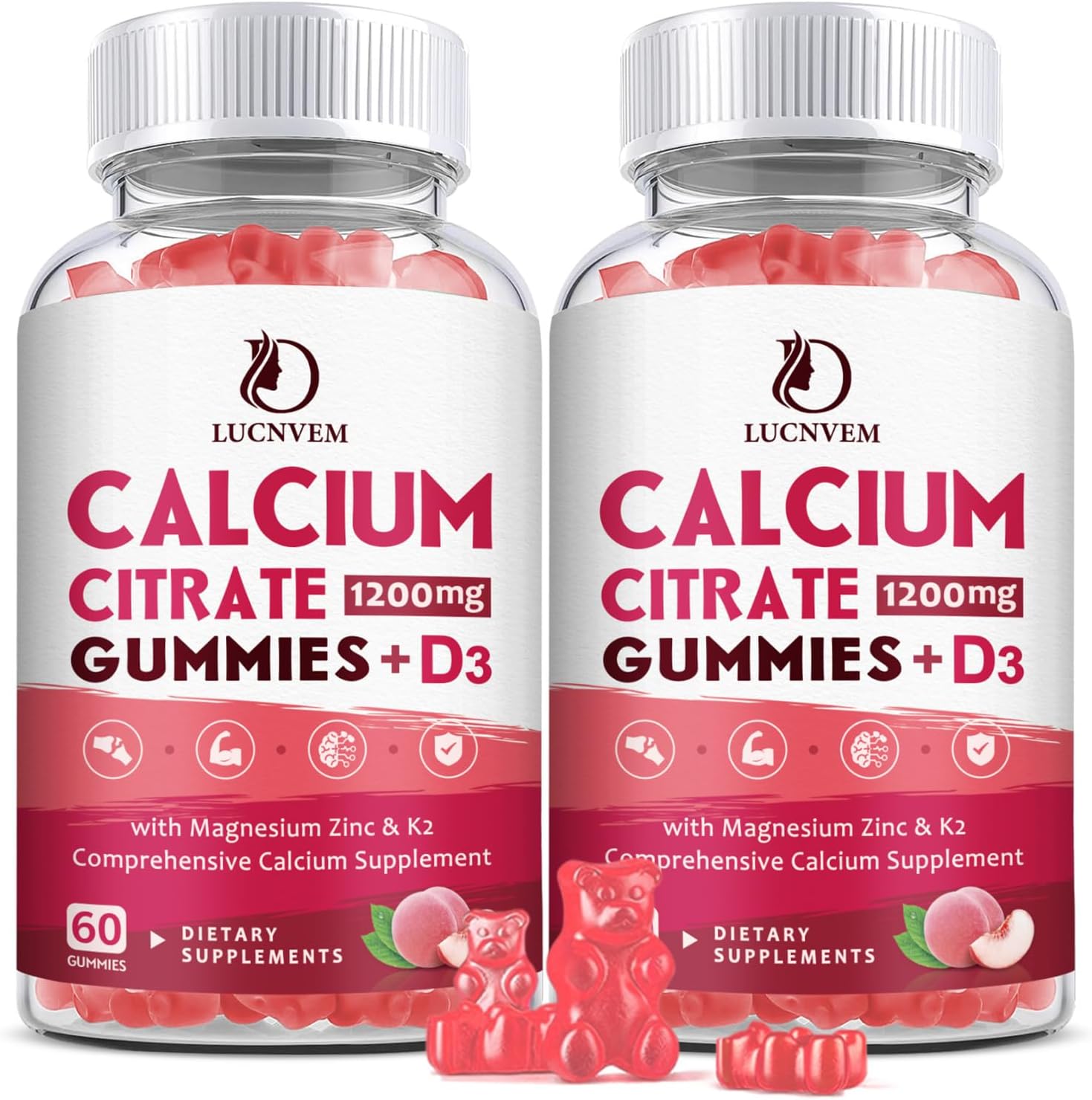 Amazon.com: Whoyun Calcium Gummies for Women 1200 mg, Unique Formula ...