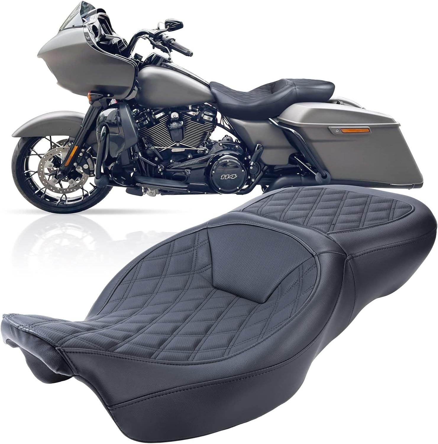 ❗NEW❗Rider and Passenger Seat For Harley Davidson 09-21 Electra Glide Road King CVO