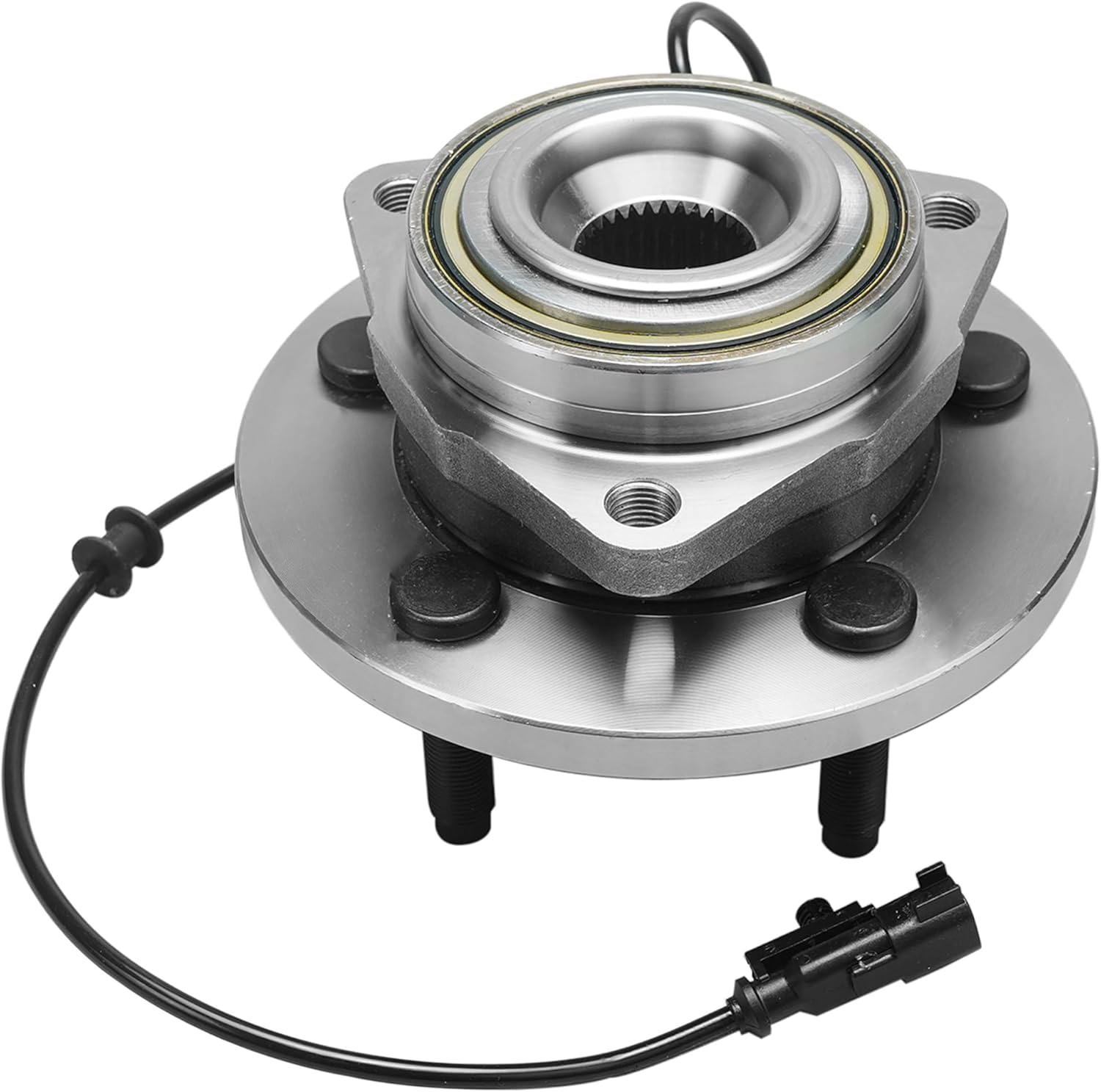 Detroit Axle - Front 4pc Wheel Bearing Hubs Kit for 06-09 Chrysler Aspen Dodge Durango, 2 Wheel Bearing & Hubs Assembly 2 Sway Bars 2006 2007 2008 2009 Replacement