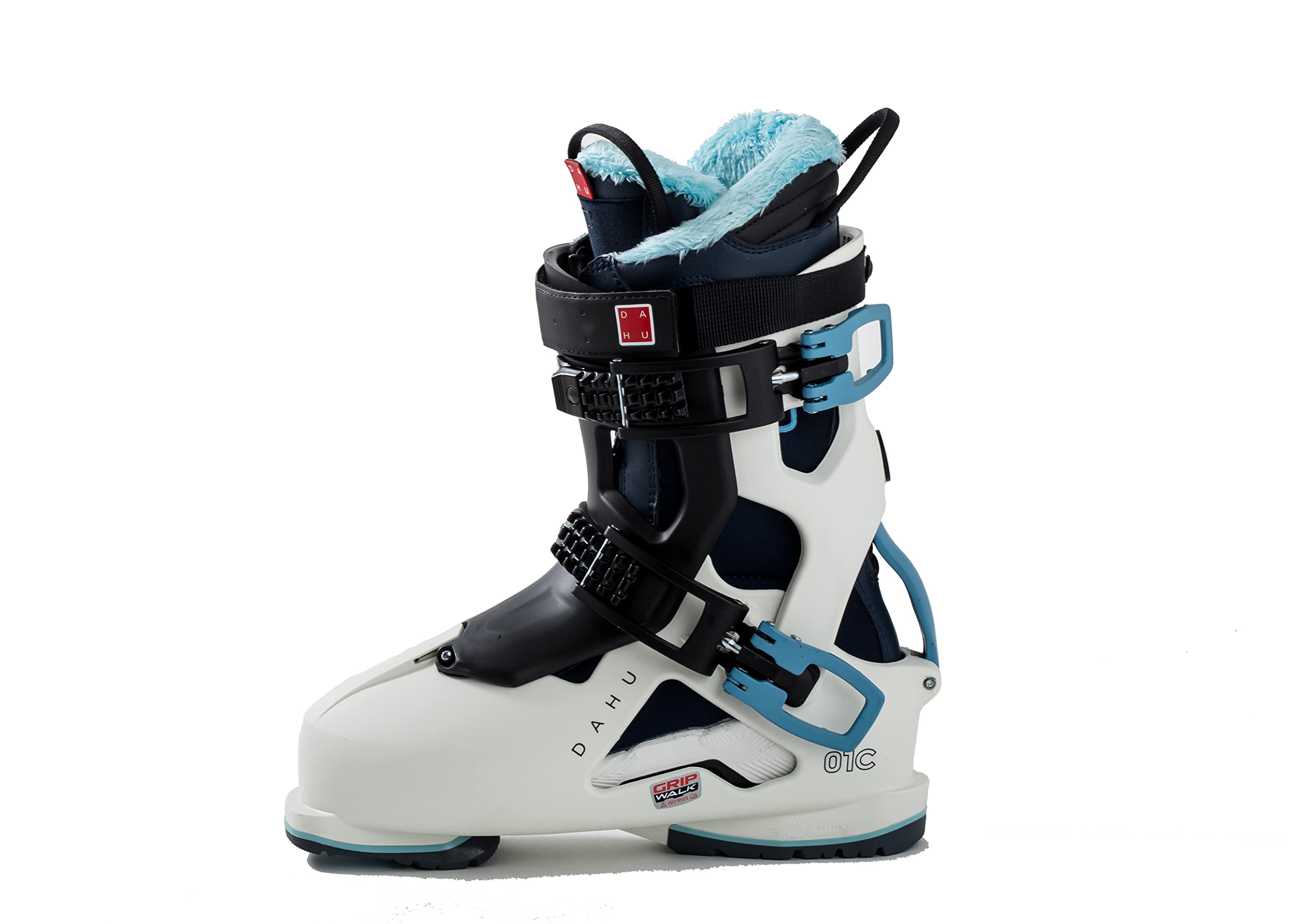 Chaussures de Ski Femme DAHU Ecorce 01C Flex90 Quartz Blanc Bleu Ski Alpin Taille 23 Soit 37 Taille EU - EC21-W90-WB-23S