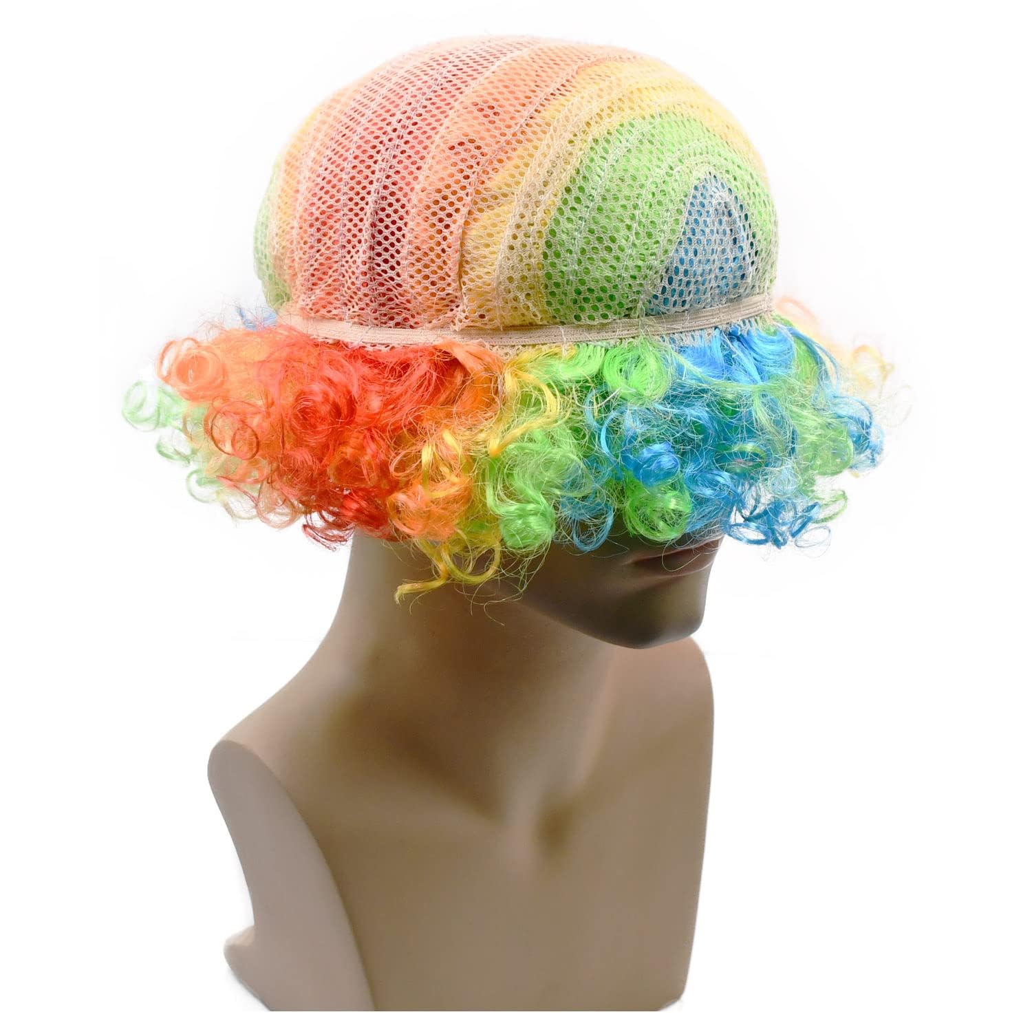 Unisex Short Fluffy Afro Wigs-Women Men Kinky Curly Disco Hippie Wig for Costume Cosplay Halloween Christmas Party (Multicolor) - Image 3