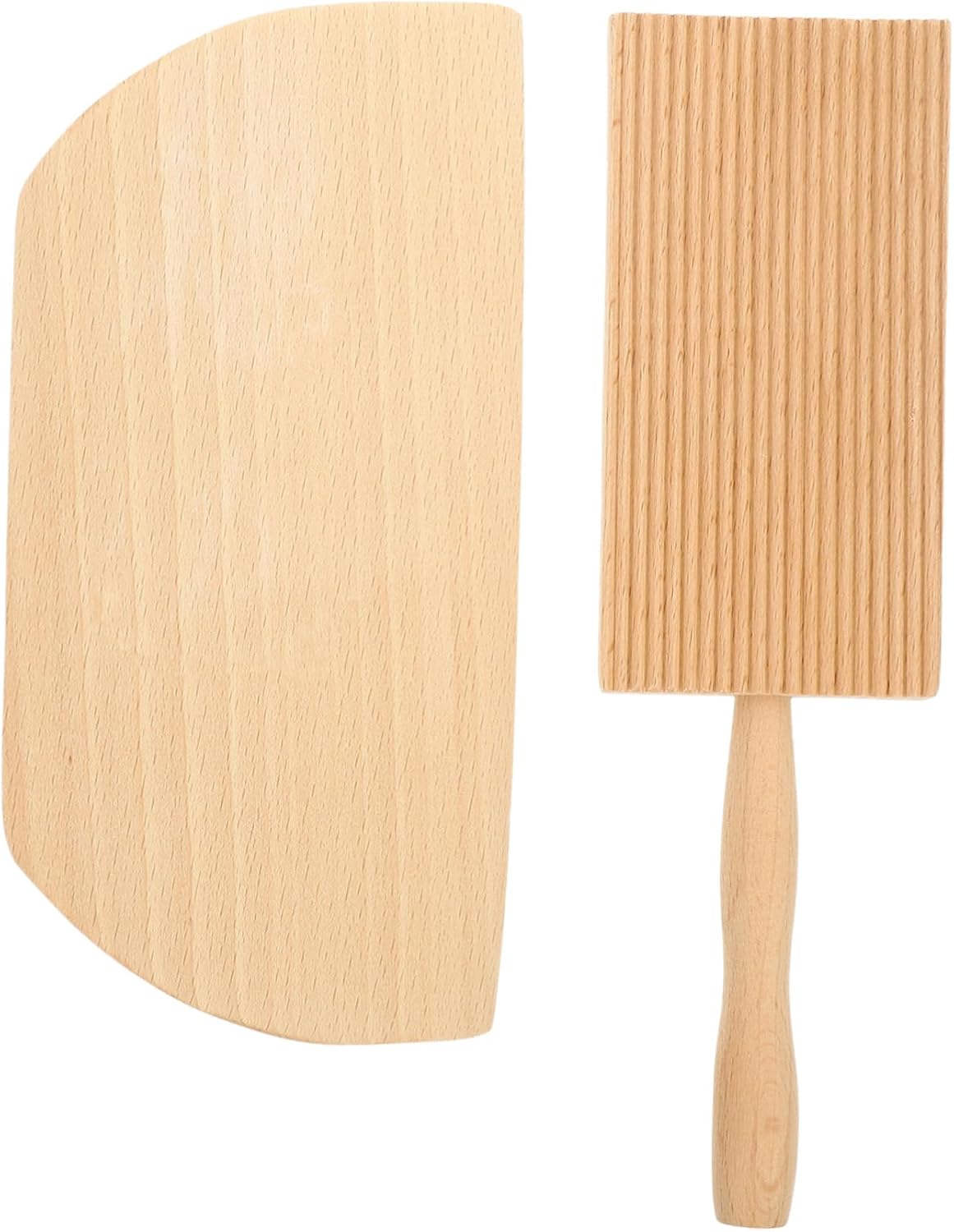 LIFKOME 2pcs Pasta Plate Gnocchi Maker Paddle Dough Scraper for Pasta Tools and Accessories