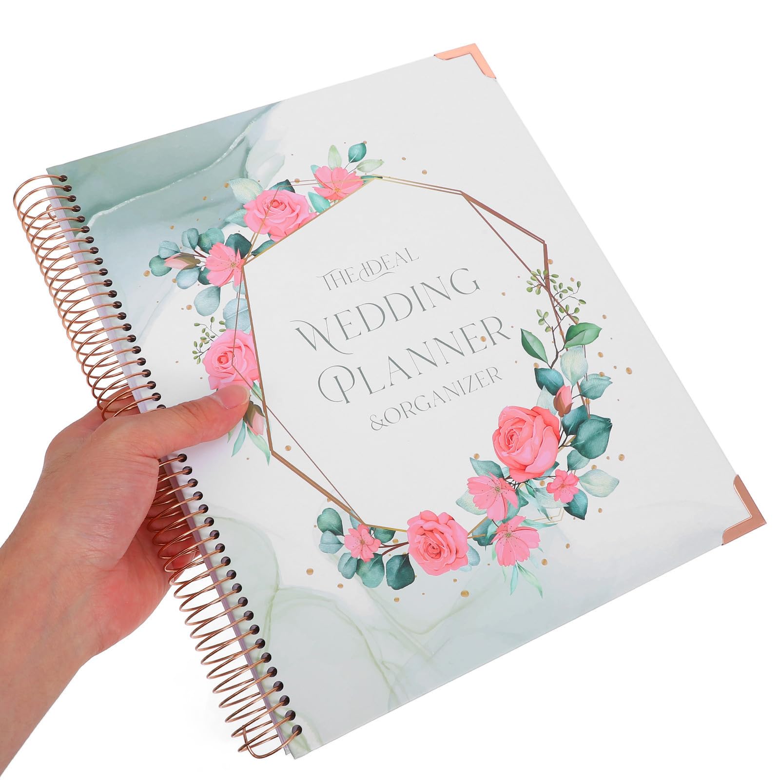 Luxshiny Hochzeitsplaner Buch aus Papier Planungsbuch mit Detailliertem Zeitplan und Abschnitt zur Verlobungsplanung für Verlobung und Heiratsantrag