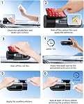 Double Sided Adhesive Pads for Dash Cam 4PCS, 2.83" Square & 2.2" Round Heat-Resistant Heavy Duty Mounting Tape Kit, Universal Car Windshield Sticker for GPS/DashCamera Suction Cup Mount