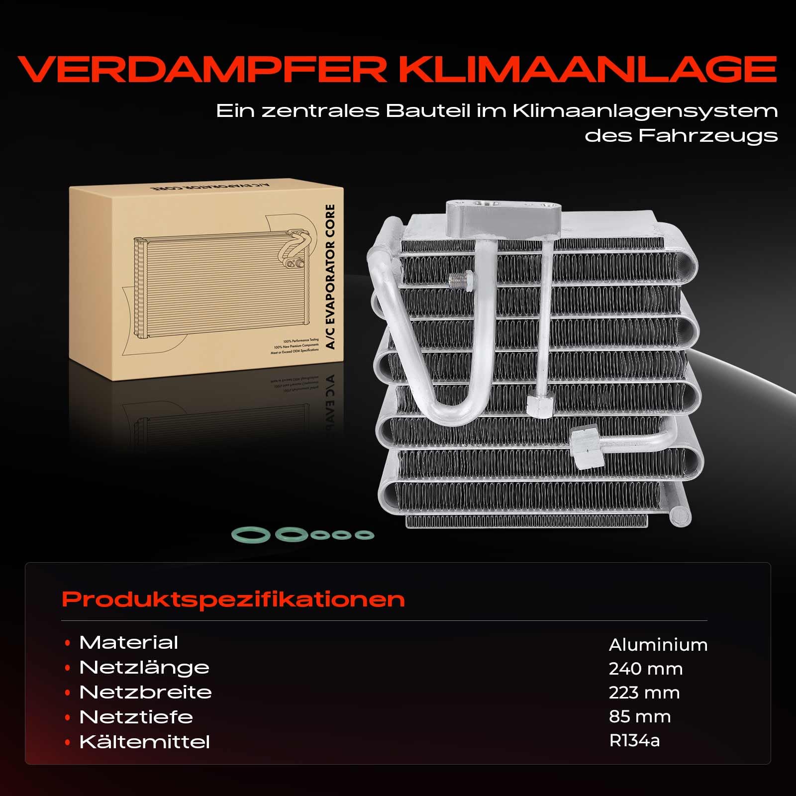 Frankberg Evaporador del aire acondicionado Compatible con CRX III EG EH 1.6 ESi Civic V Hatchback EG EH 1.3 16V Civic V Hatchback EG EH 1.5i 16V CRX III EG EH 1.6i VTi 80215ST7A21