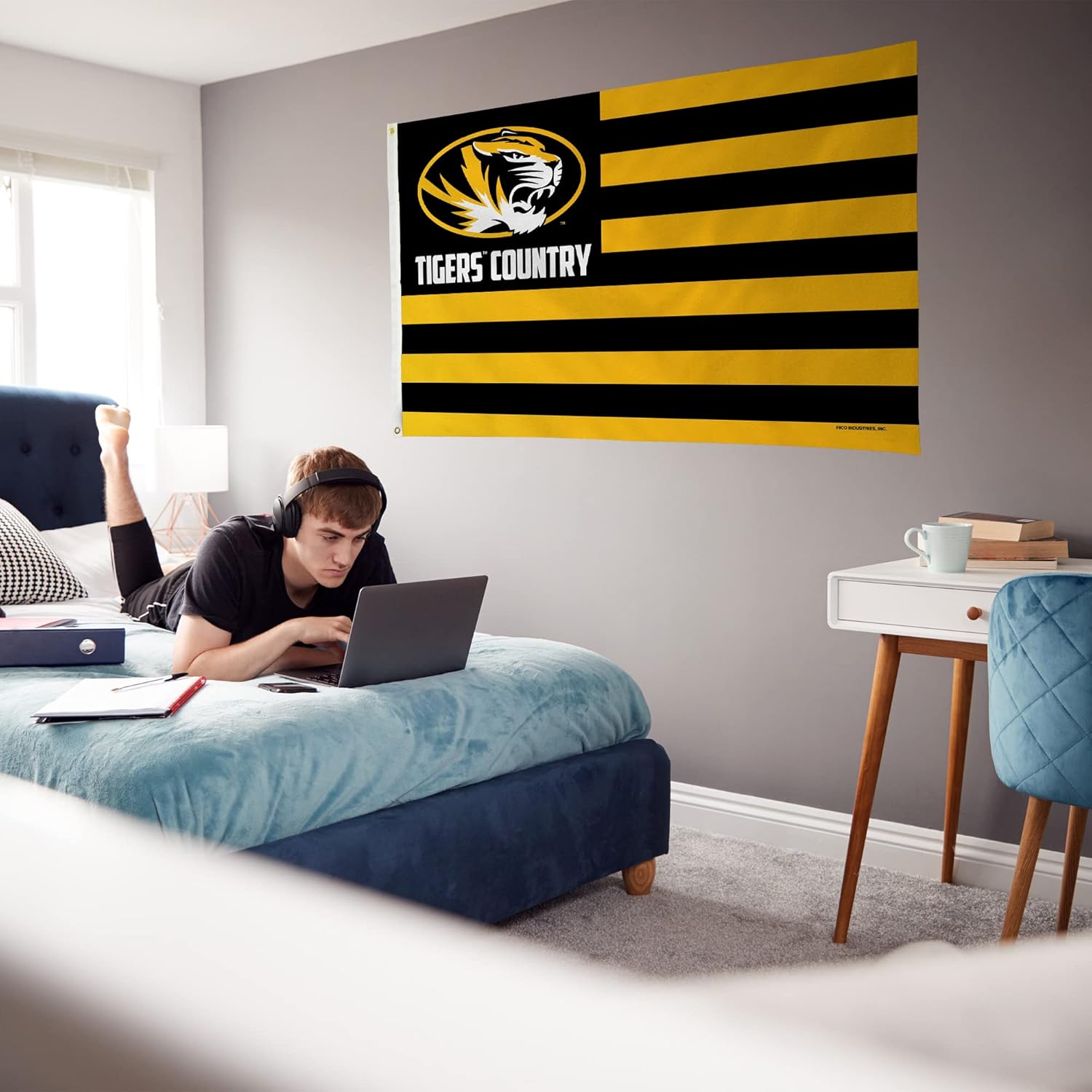 Rico Industries NCAA Missouri Tigers Country 3' x 5' Banner Flag 3' x 5' Banner Flag Single Sided - Indoor or Outdoor - Home Décor