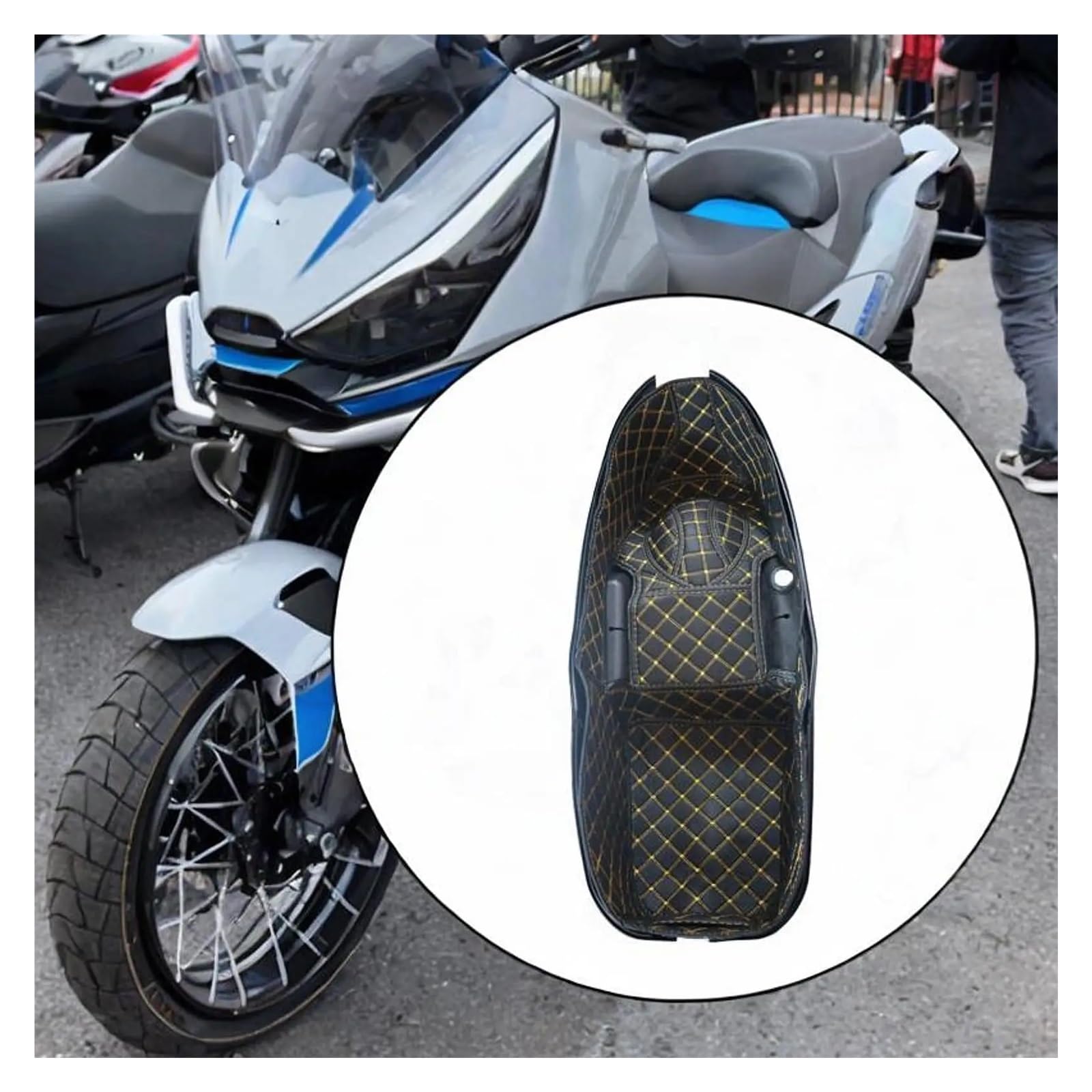 Cuscino universale per sedile, portatile, per e moto, con rivestimento antiscivolo, per baule posteriore, per 368G 2024 Sedile moto