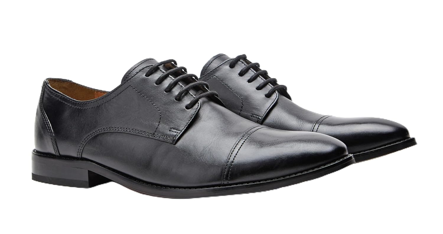 Symbol Premium Mens Formal Toe Cap Derby Leather Shoes