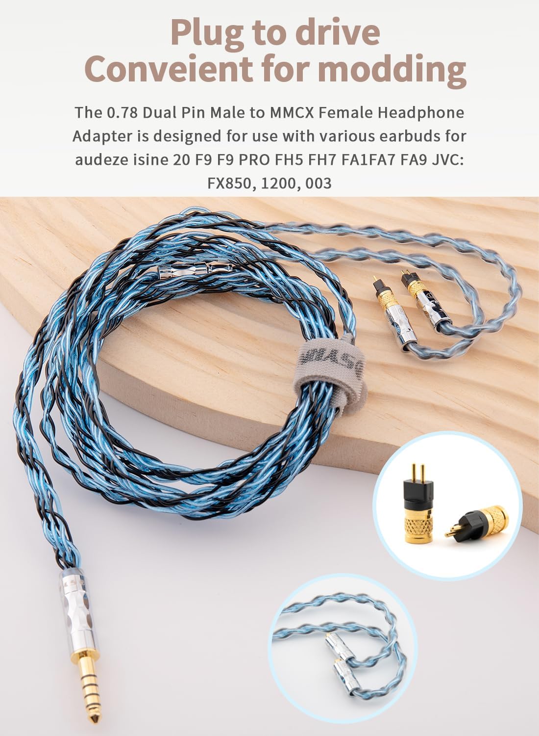 Amazon.co.jp: SYRNARN MMCXメス → 0.78mm 2ピン オス 変換アダプター