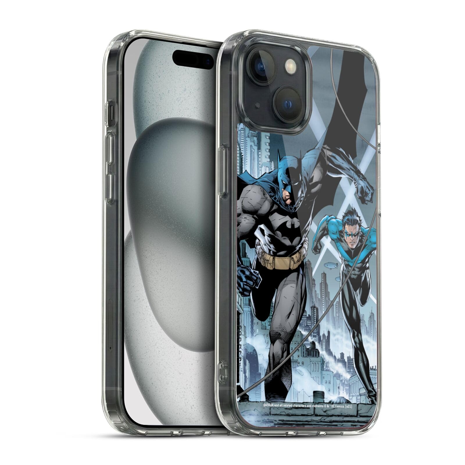 Funda Batman para iPhone 15 Plus protector de gel para uso diario en ciudad 7
