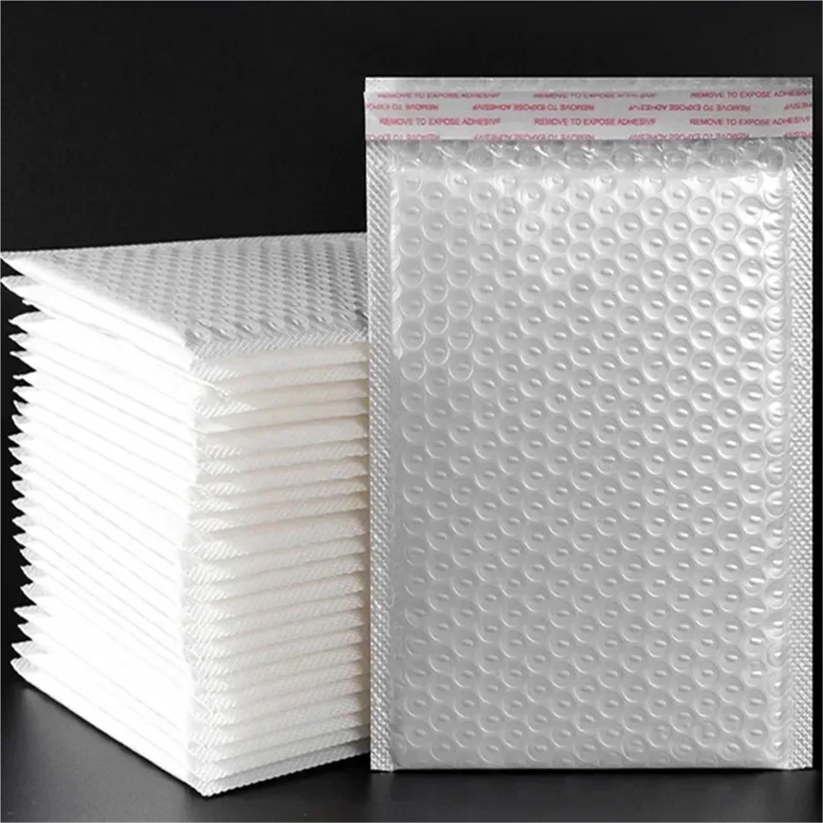 Bolsas De Plástico De Burbujas 10/60 bolsas de burbujas for envíos, impermeables, autoadhesivas, autosellantes, multitamaño, sobres embalaje, almacenamiento espuma(Black- 18x23cm,50PCS)