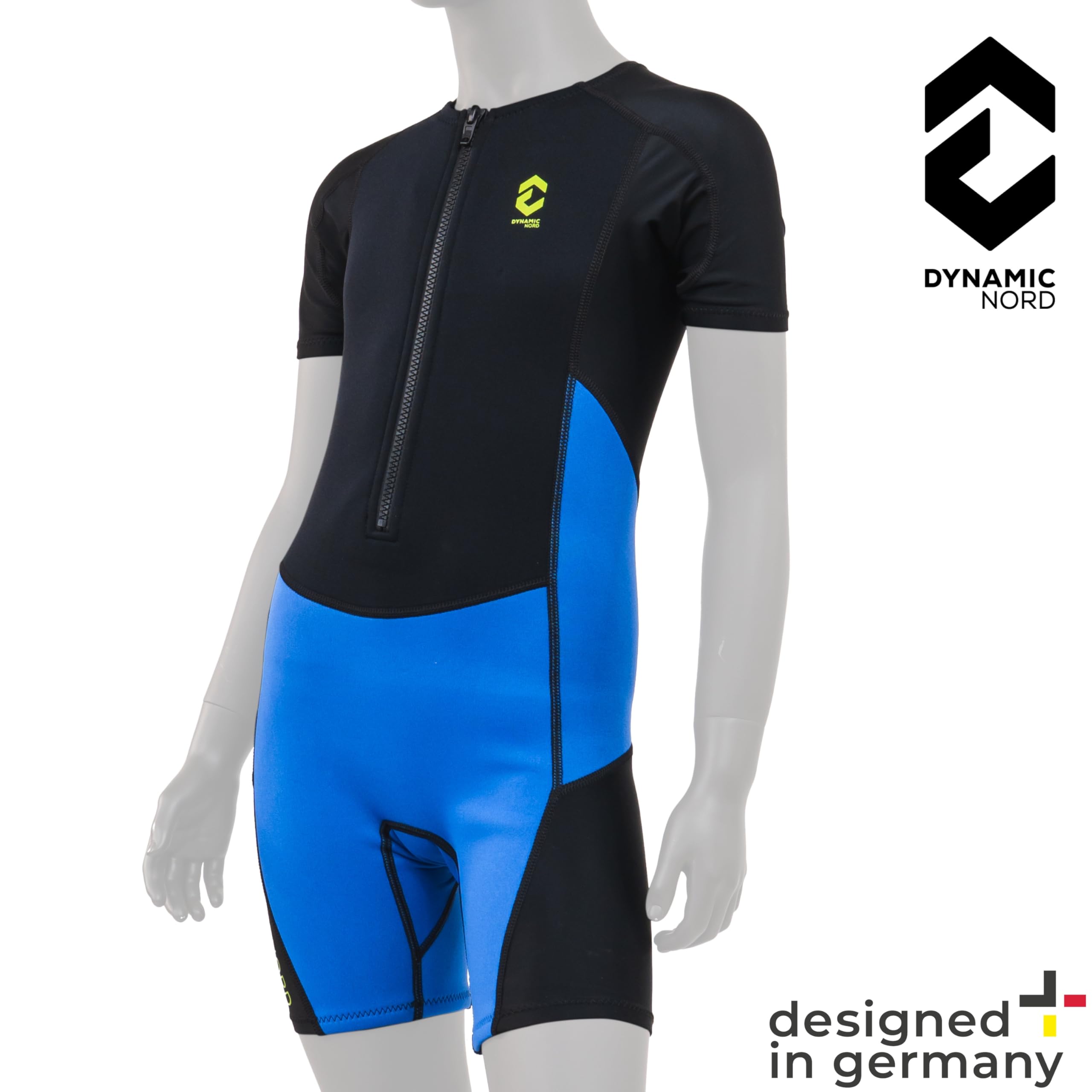 Muta Shorty 2 mm per bambini neoprene - Progettata in Germania - Muta da 2 mm con Lycra per protezione dal freddo e dal sole, muta, costume da bagno, Protezione Termica e UV per Nuoto