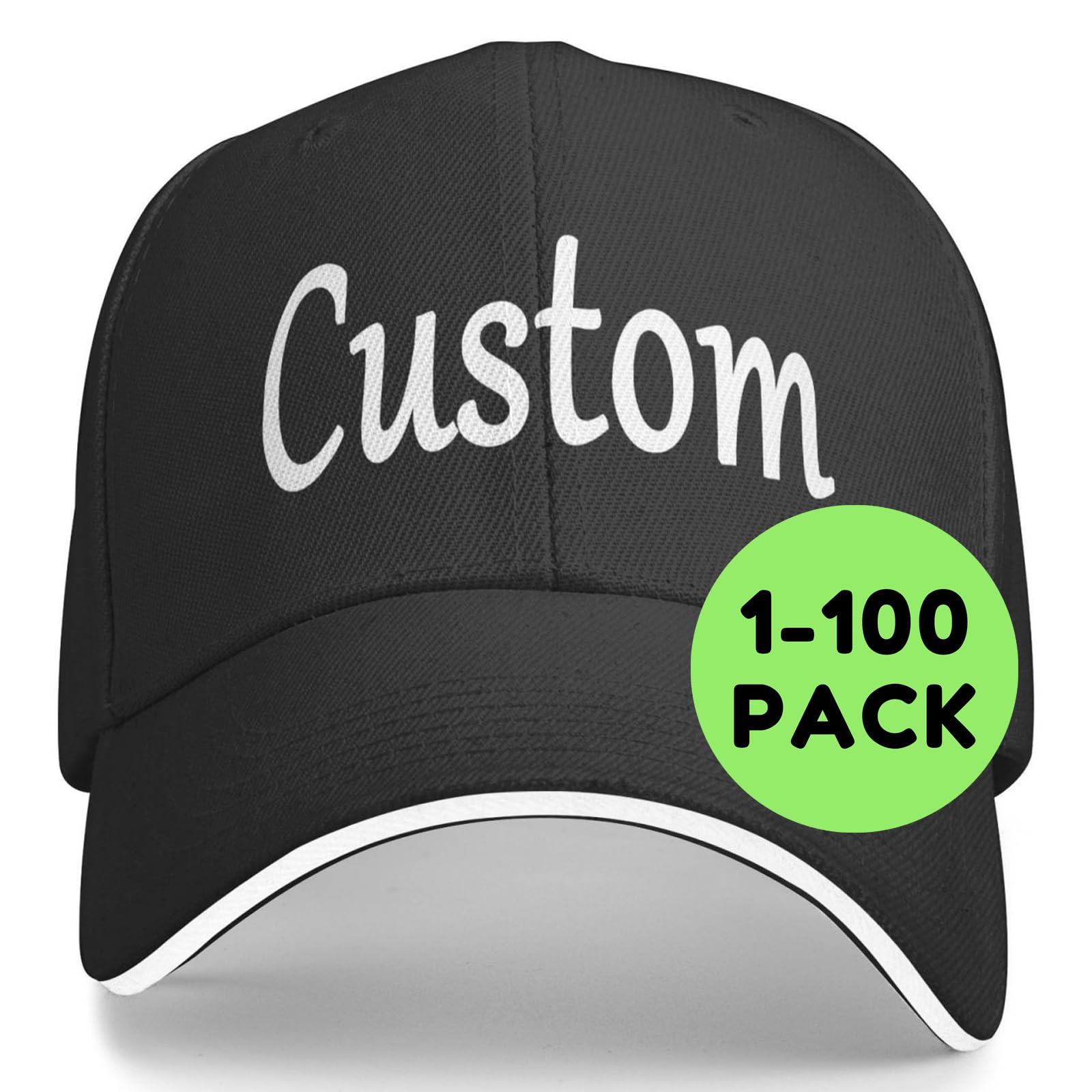 Bulk Custom Hat Design Your Own Personalized Hat for Men Women Customized Hats Custom Trucker Hats Add Text Photo Logo
