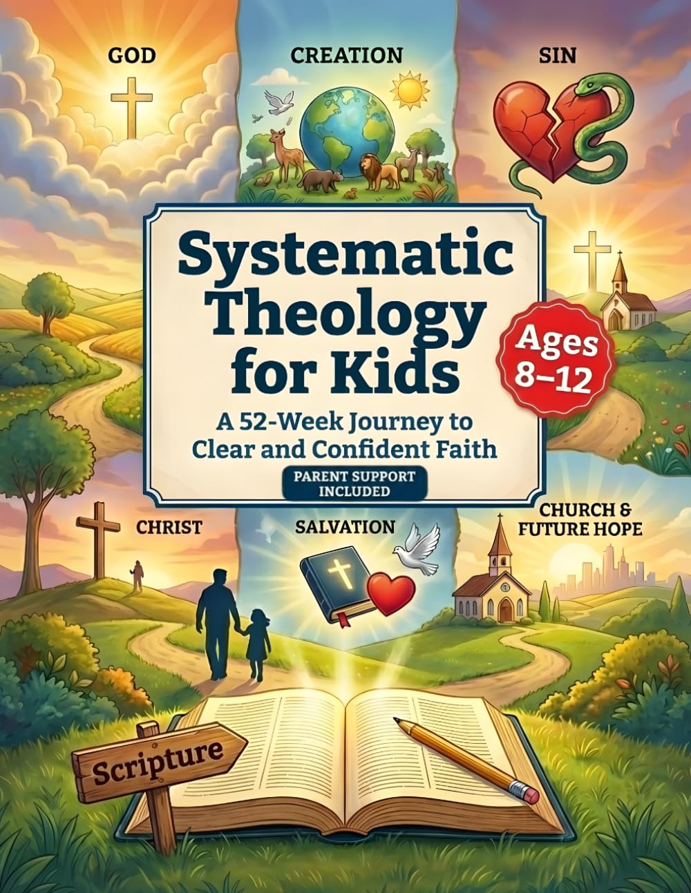 Systematic Theology for Kids: A 52-Week Journey to Clear and Confident Faith - An Interactive, Open-and-Go Workbook of Bible Truths for Kids 8–12 with Support for Unsure Parents
